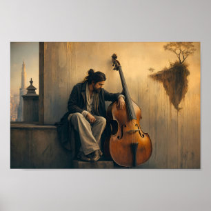 Soulful Bass Solitude Dreamscape Poster