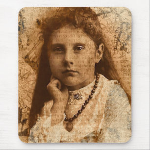 Soulful Eyes Digital Art Mouse Mat