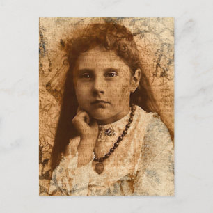 Soulful Eyes Digital Art Postcard