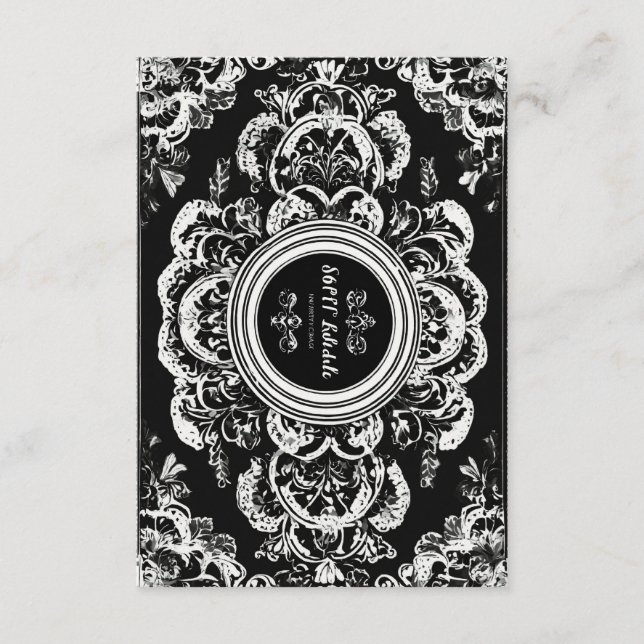 Soulful Harmony: Black & White Colouring Book" Enclosure Card (Front)