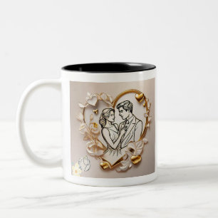 "Soulful Heart Emotions" Two-Tone Coffee Mug