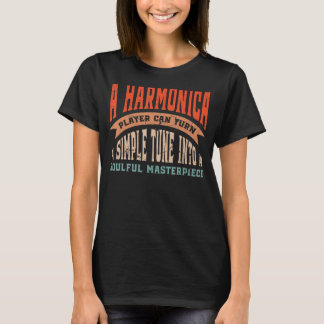 Soulful Masterpiece Vintage Harmonica Player T-Shirt