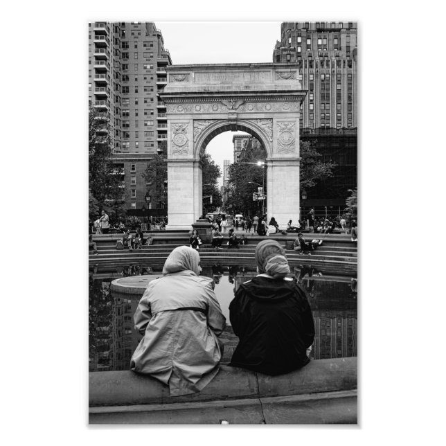 Soulful Moment: Washington Square Park Photo Print (Front)