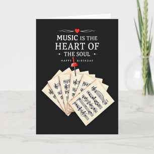 Soulful Music Birthday Card