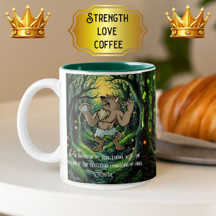 Soulful Rougarou Inspirational Strength Two-Tone Coffee Mug