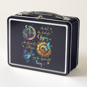 Soulful Style for Free Spirits Metal Lunch Box