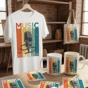 SOULFUL VOICE VINTAGE MUSIC DESIGN T-Shirt