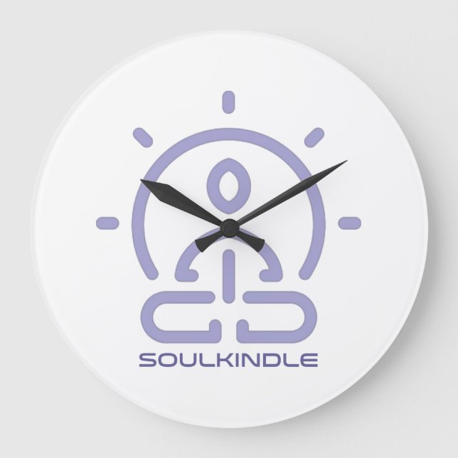 "SoulKindle" Acrylic Wall Clock (Front)
