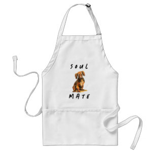 Soulmate long haired sausage dog  standard apron