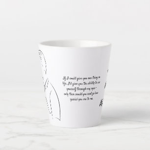 Soulmate, Love Letter, Personalised Latte Mug