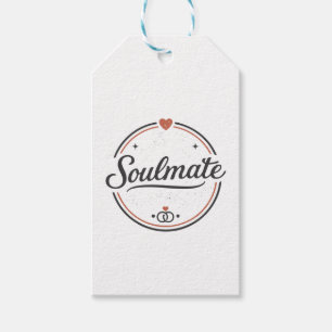 Soulmate Retro Love Minimal(Light) Couple Matching Gift Tags