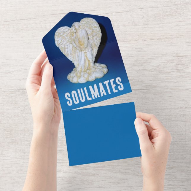 SOULMATES - All in One Wedding Invite (Tearaway)