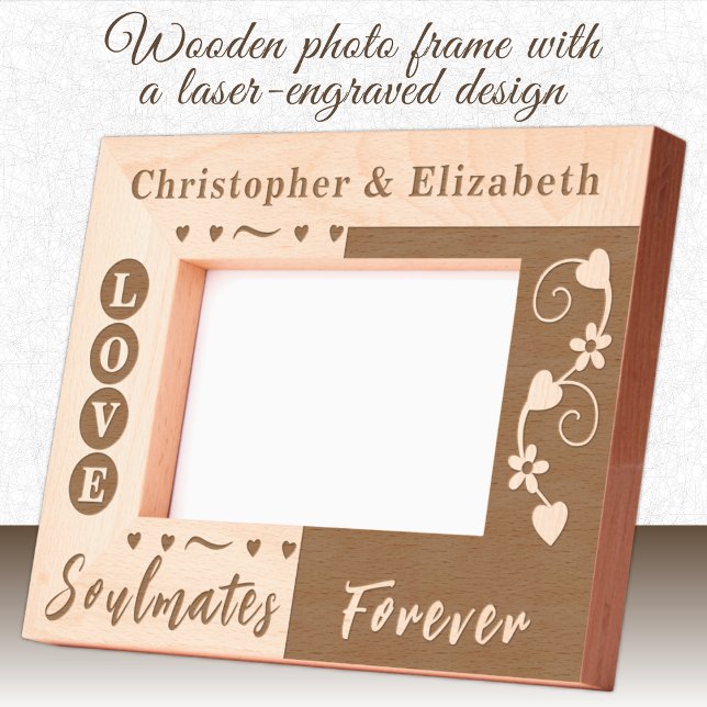 Soulmates forever custom names etched frames (Creator Uploaded)
