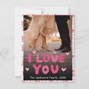 Soulmates I Love You Personalised Photo Valentine Holiday Card