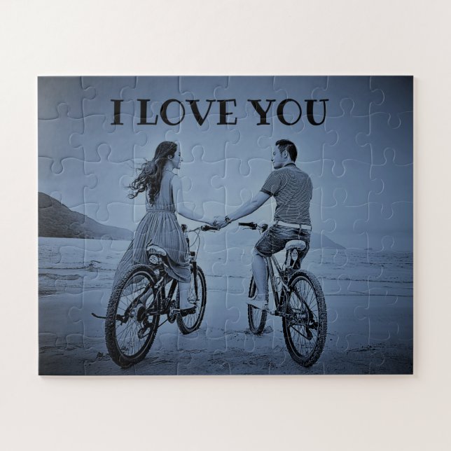 Soulmates I love you Proposal romantic unique Jigs Jigsaw Puzzle (Horizontal)