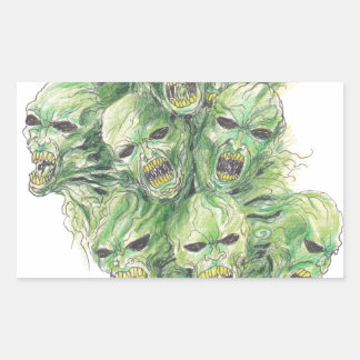 Souls Of The Dead Art Rectangular Sticker