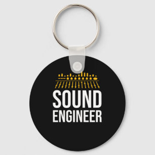 Sound Audio Engineer Music Producer Key Ring