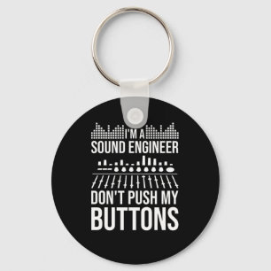 Sound Audio Engineer Music Producer Key Ring