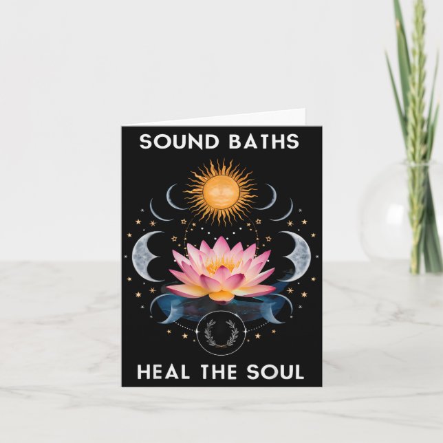 Sound Baths Heal The Soul Wellness New Age Sritual Card (Front)