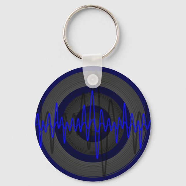 Sound Blue Dark keychain (Front)