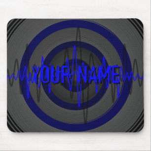 Sound Blue Dark 'Name' mousepad