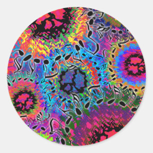 Sound Colours Psychedelic Classic Round Sticker