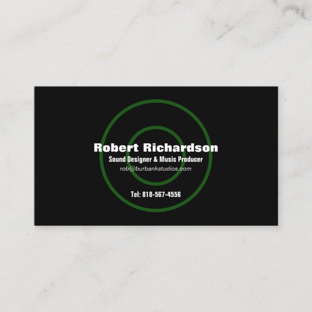 Sound Designer Business Card (Front)
