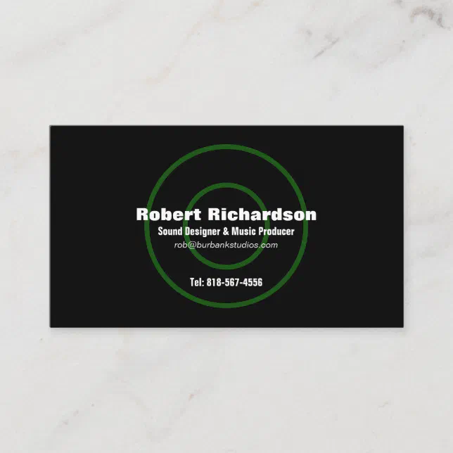 Sound Designer Business Card | Zazzle