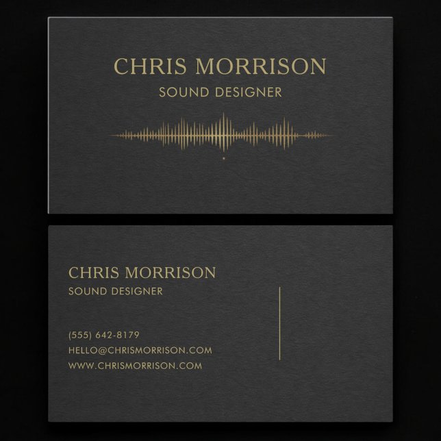 Sound Designer Business Card (Creator Uploaded)