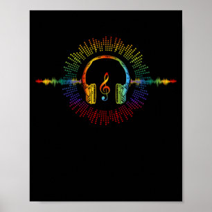 Sound Engineer Audio Wave Audio Engineer Music Lov Poster