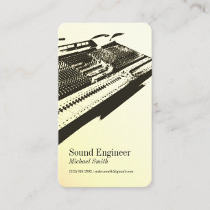Sound Engineer Business Card