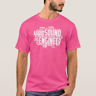 Sound Engineer Idea Cloud Music Audio Engineer Pro T-Shirt