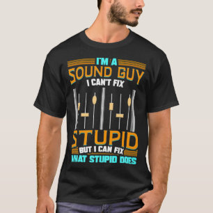 Sound Engineer Mixing Board Audio Guy Engineering T-Shirt