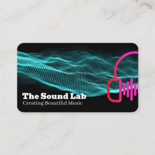 Sound Engineer Music Headphones Business Card