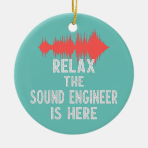 Sound Engineer Studio Audio Design For Audio Ceramic Tree Decoration