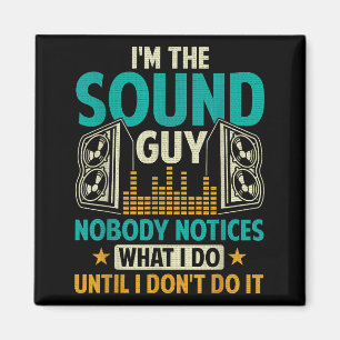 Sound Engineer Tech Husband Dad Funny Dj Disc Jock Magnet