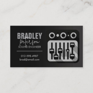 Sound Engineering Audio Engineer Business Card