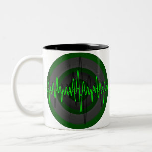Sound Green Dark Round mug