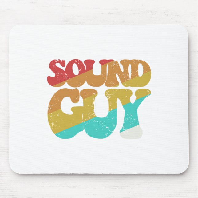 Sound Guy Music Band Audio Engineer DJ Job Gift Mouse Mat (Front)