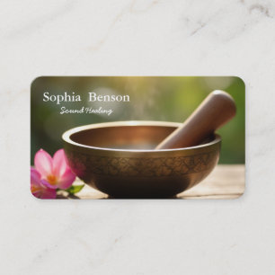 Sound Healing Music Speech Tibetans Singing Bowl Business Card