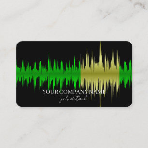 Sound Healing Sonic Wave Resonance Business Card