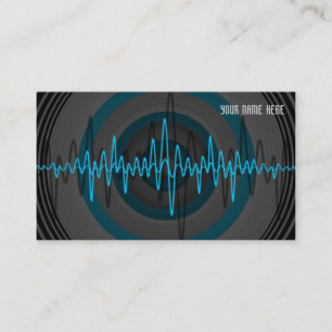 Sound Light Blue Dark business card template