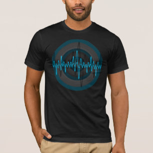 Sound Light Blue Dark Round t-shirt black