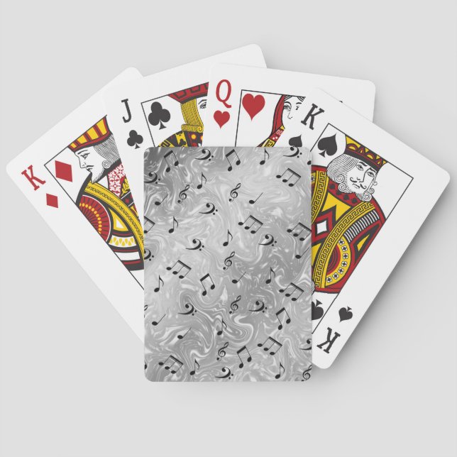 sound, metal, music, musical, sign, note, shape, playing cards (Back)