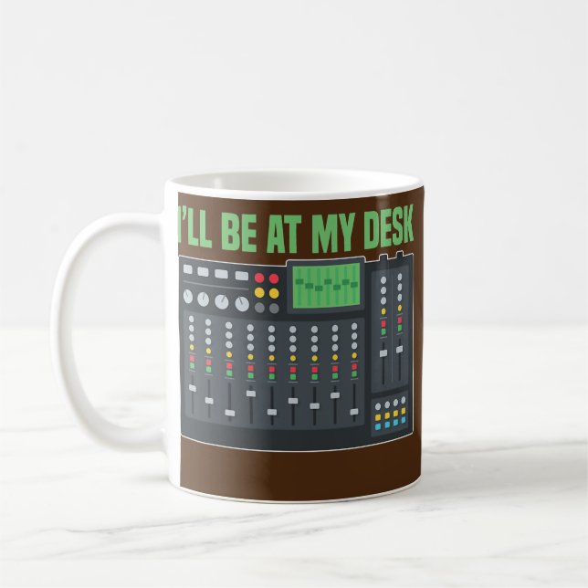 Sound Mixer Audio Engineer Mixing Board  Coffee Mug (Left)