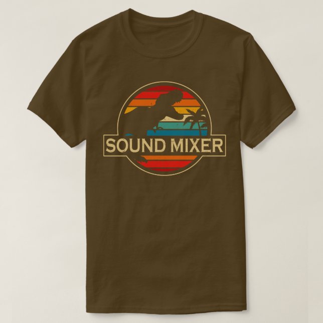 Sound Mixer Dinosaur T-Shirt (Design Front)