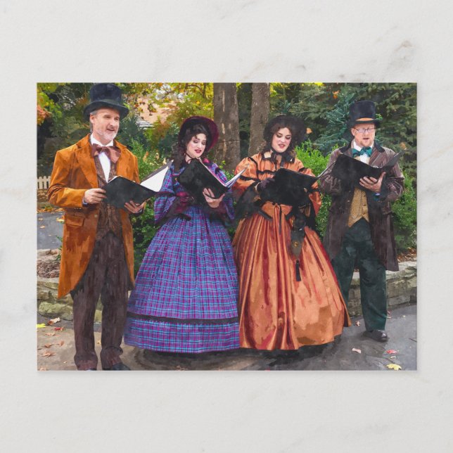 Sound Of Carolers Postcard (Front)
