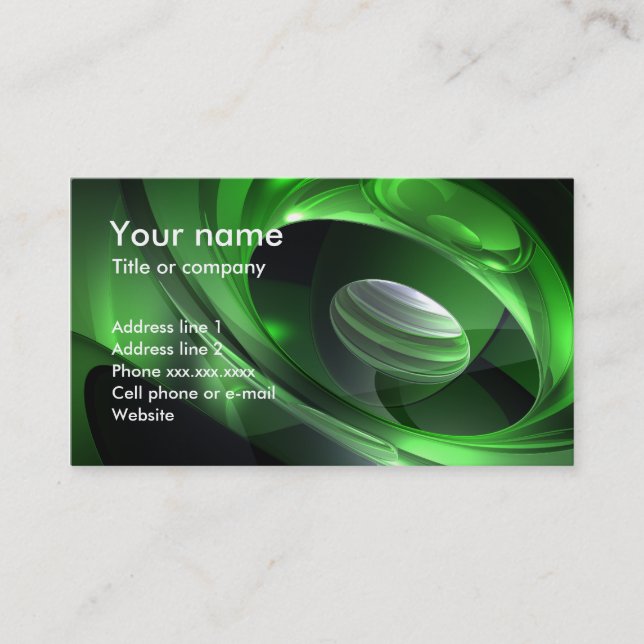 Sound of Green Business Card (Front)