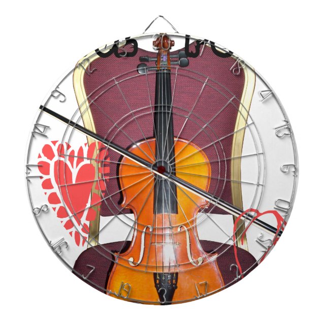 Sound of  v love hakuna matata valentine dartboard (Front)