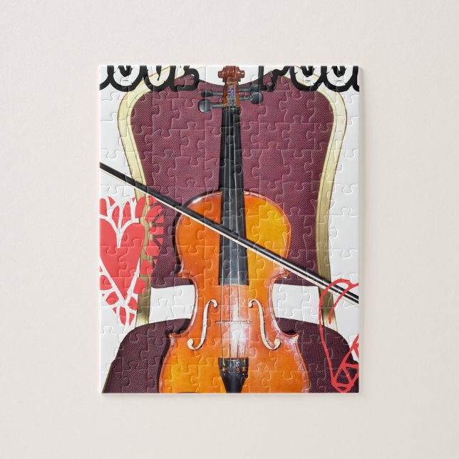 Sound of  v love hakuna matata valentine jigsaw puzzle (Vertical)